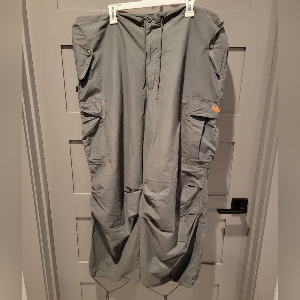 CAFFEINE Rave Wide Leg Parachute Pants Size L